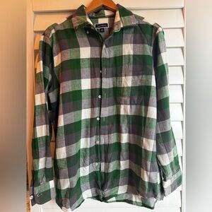 Club Room Forest and Charcoal Plaid flannel Men's Shirt